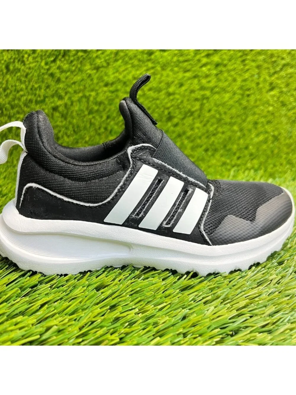 Adidas Activeride 2.0 Boys Size 11K Black White Athletic Running Shoes Sneakers